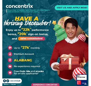 Apply now at Alabang Site and Earn Up to 27k Monthly +20k Completion Bonus!