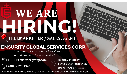 ENSURITY GLOBAL SERVICES CORPORATION - TAGUM